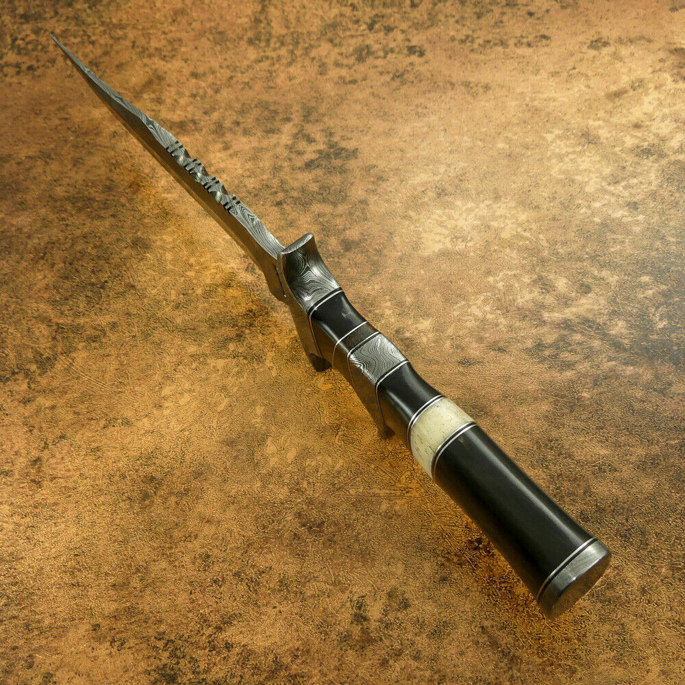 15" Handmade Bowie Knife, Damascus Steel Bowie Knife, Damascus Steel Hunting knife, birthday gift, gift for him, wedding gift, anniversary gift, Thanksgiving gift, valentine Gift